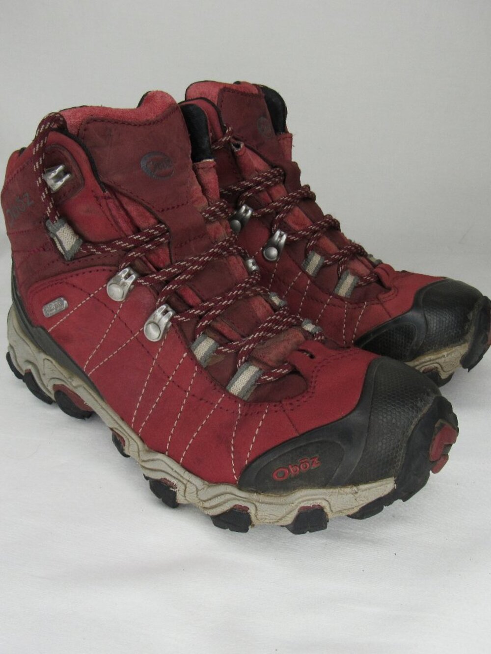 Oboz Red Leather Bridger Mid B-DRY Hiking Boots Women's 6.5